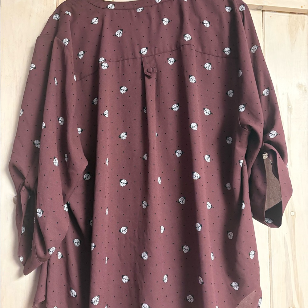 torrid pug Harper Split-Neck Blouse - image 3